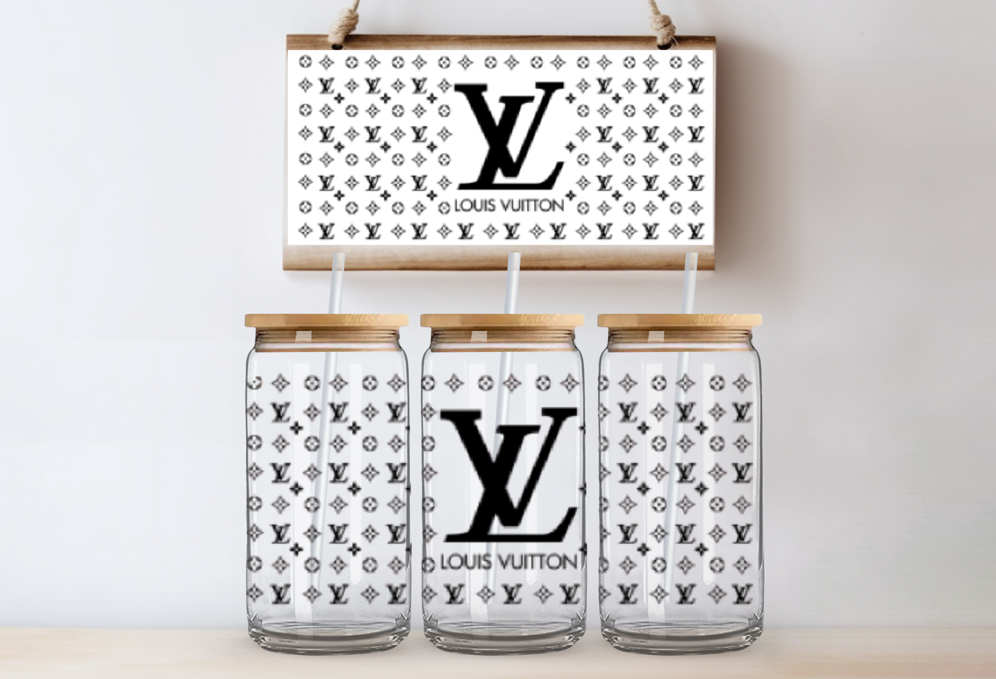 Black Louis 16 oz UV DTF Wrap