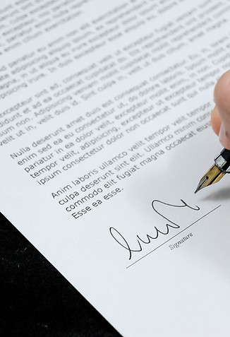 Signing A Document