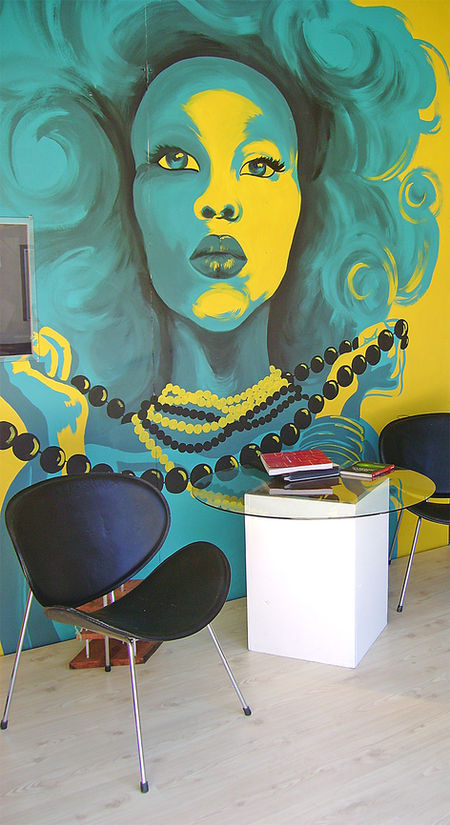 Mural at the Design Junction Jewellery Studio in Windhoek, Namibia
