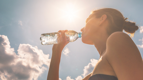 Staying refreshed under the bright sun, the importance of hydration on a sunny day.