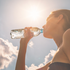Staying refreshed under the bright sun,  the importance of hydration on a sunny day.