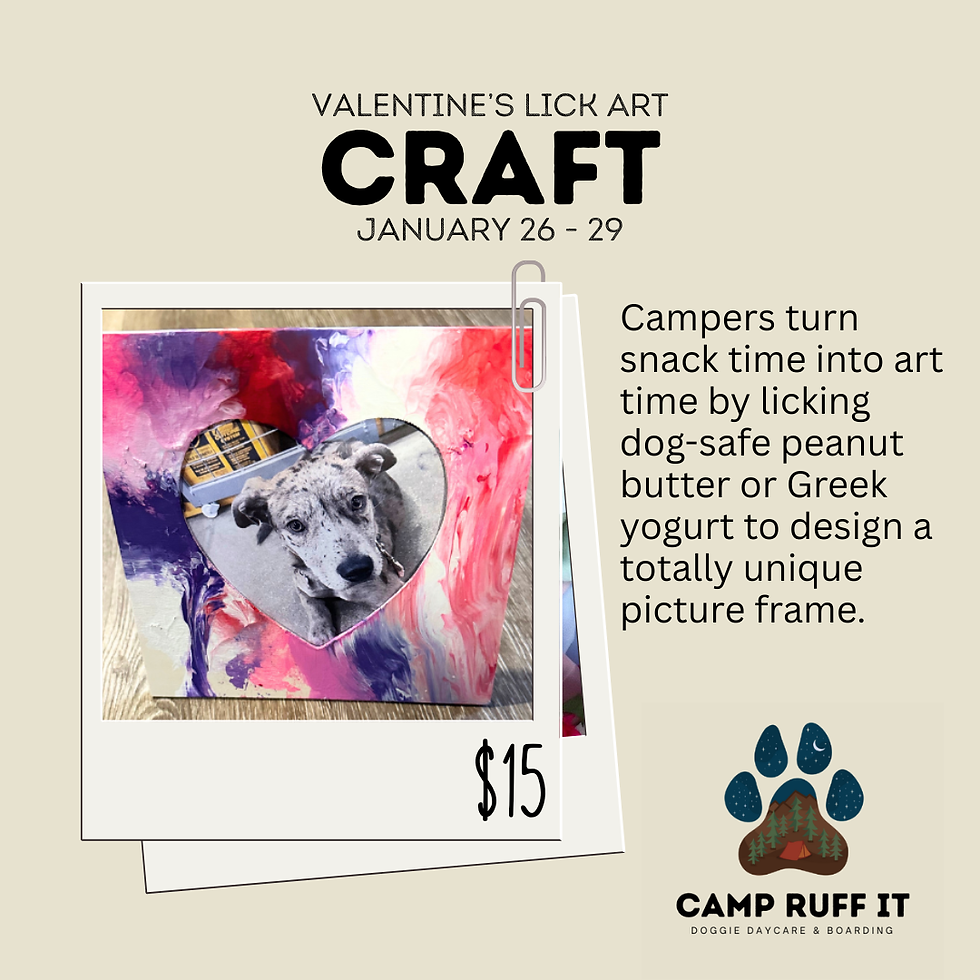 Valentine’s Lick Art Craft