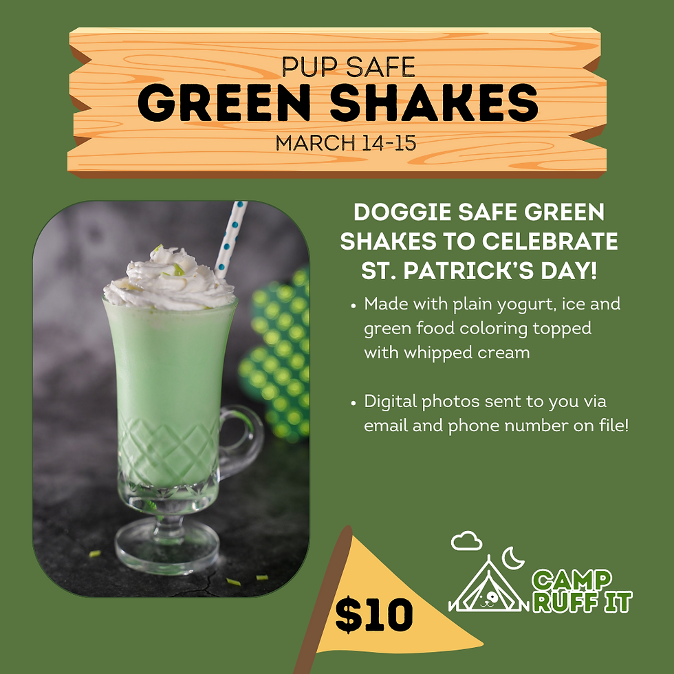 Green Shakes (pup safe)!