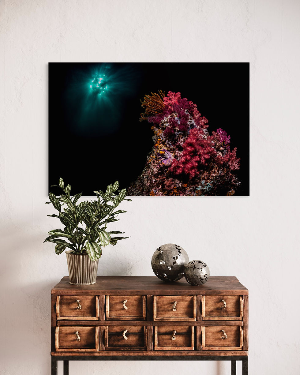 Thumbnail: Fine art print: Mysteries of the Deep - Vibrant Colors Beyond Imagination