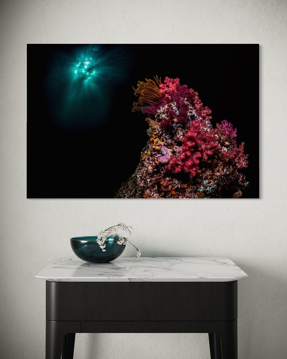 Thumbnail: Fine art print: Mysteries of the Deep - Vibrant Colors Beyond Imagination