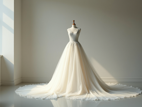 Eleganz pur: Brautkleider mit langer Schleppe