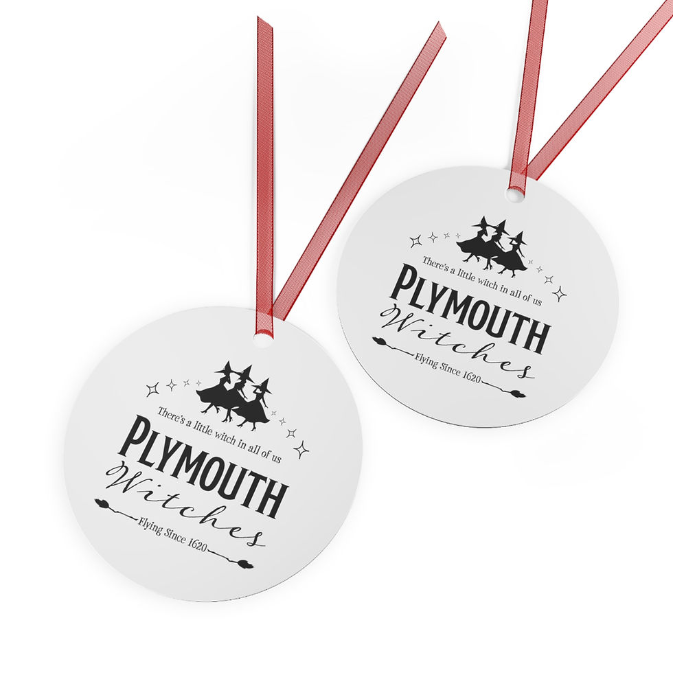 Thumbnail: Plymouth Witches Metal Holiday Ornament