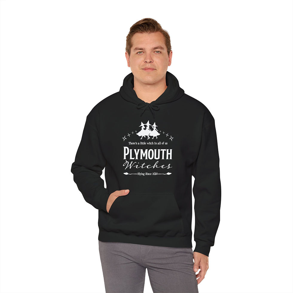 Thumbnail: Plymouth Witches Unisex Hoodie - Various Colors - White 