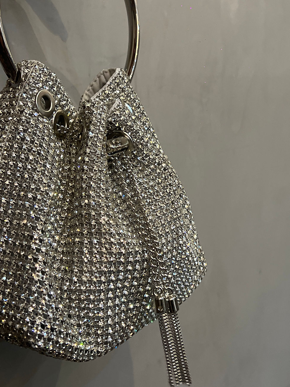 Μικρογραφία: Silver Crystal Bucket Bag