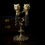 Миниатюра: Leopard hematite set of earrings and ring 
