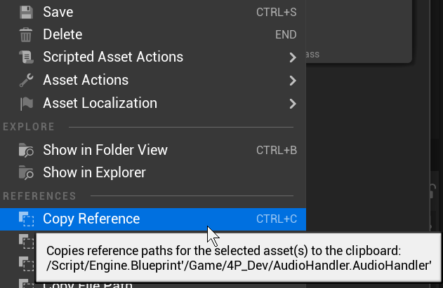 Note the /Script/Engine.Blueprint' format prefix...
