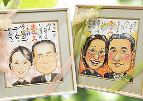とっとサプライズプレゼントにがおえ色紙 ありがとう色紙 | アート工房 | 似顔絵アイテム ウェルカム