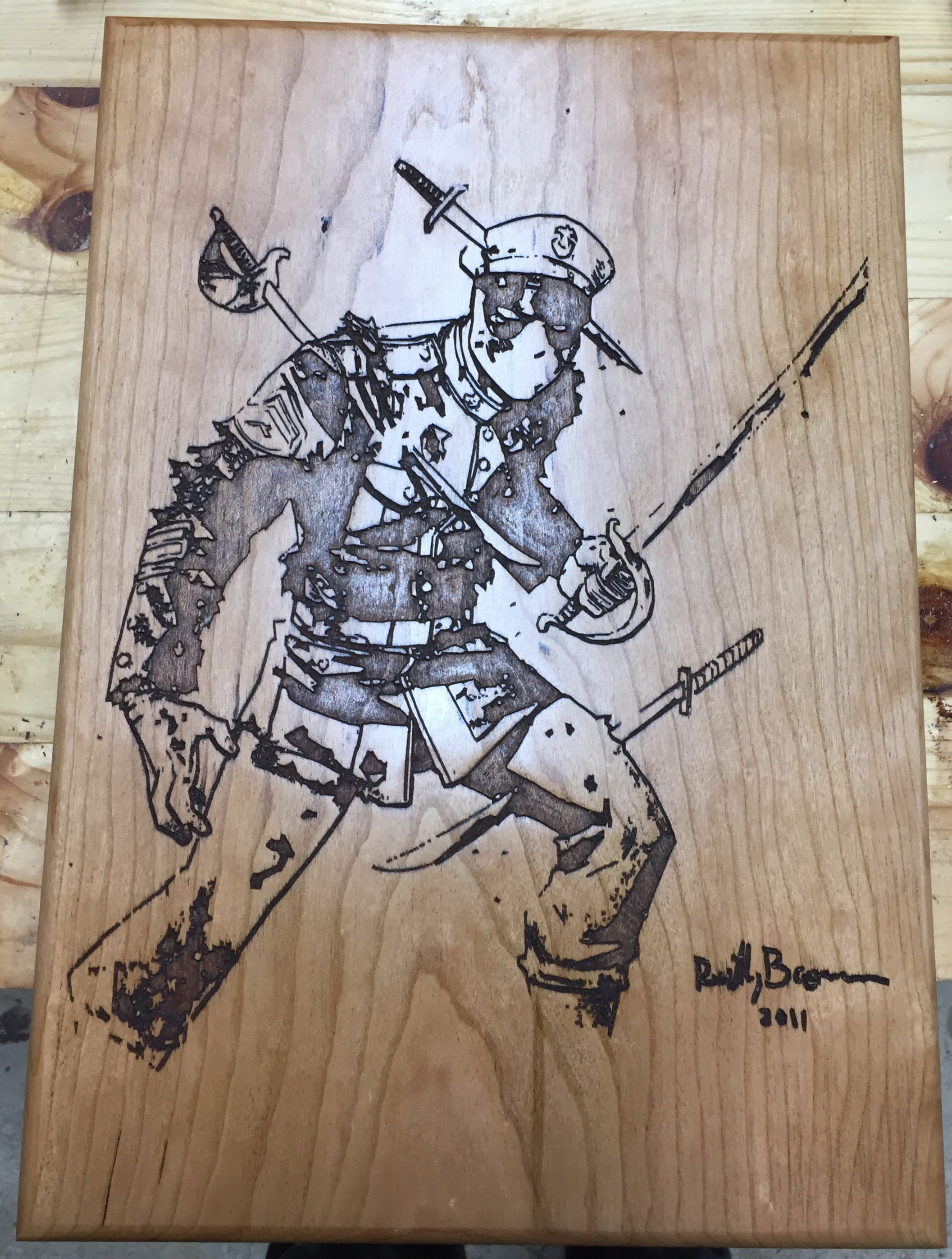 Deadpool on Solid Cherry