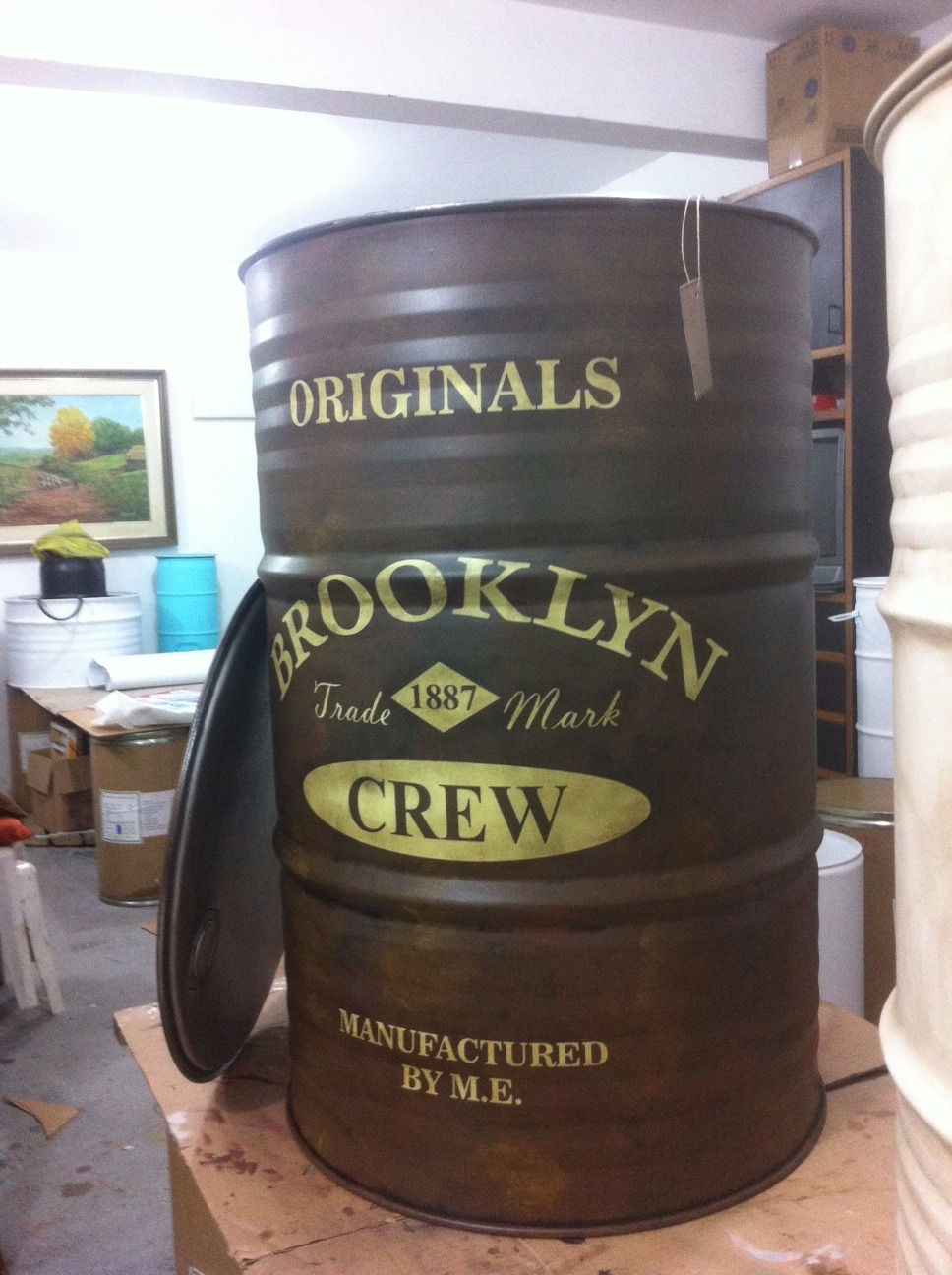 Miniatura: Tambor decorado Brooklyn - G