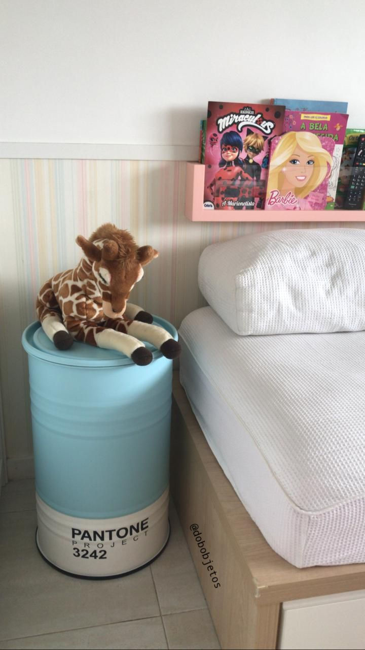 Tambor decoração pantone 3242 M frisado.