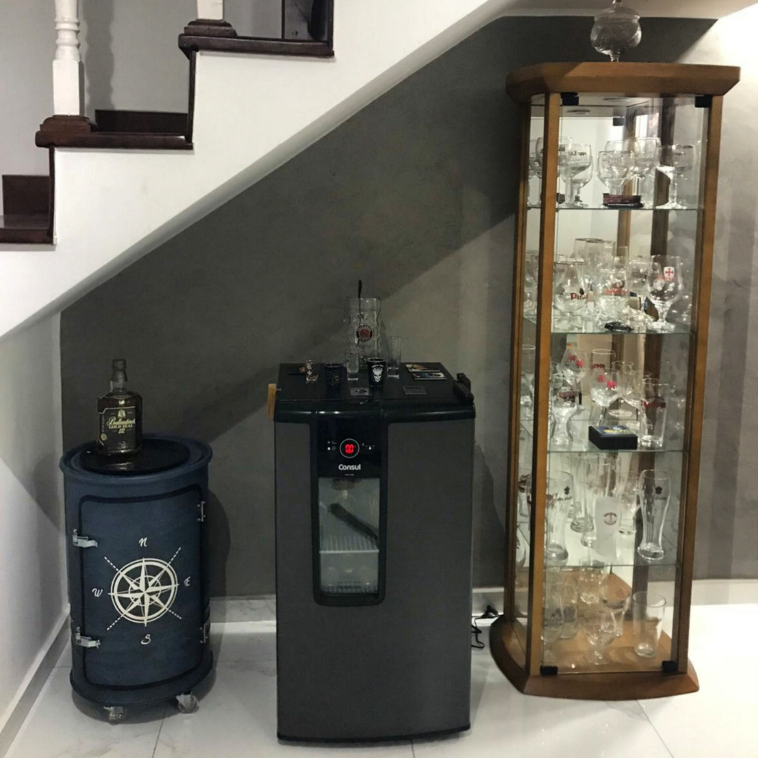 Armário de tambor Rosa dos ventos M