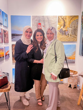 Family photo | Nora Alshaikh Art Booth | The Other Art Fair Chicago 2023 