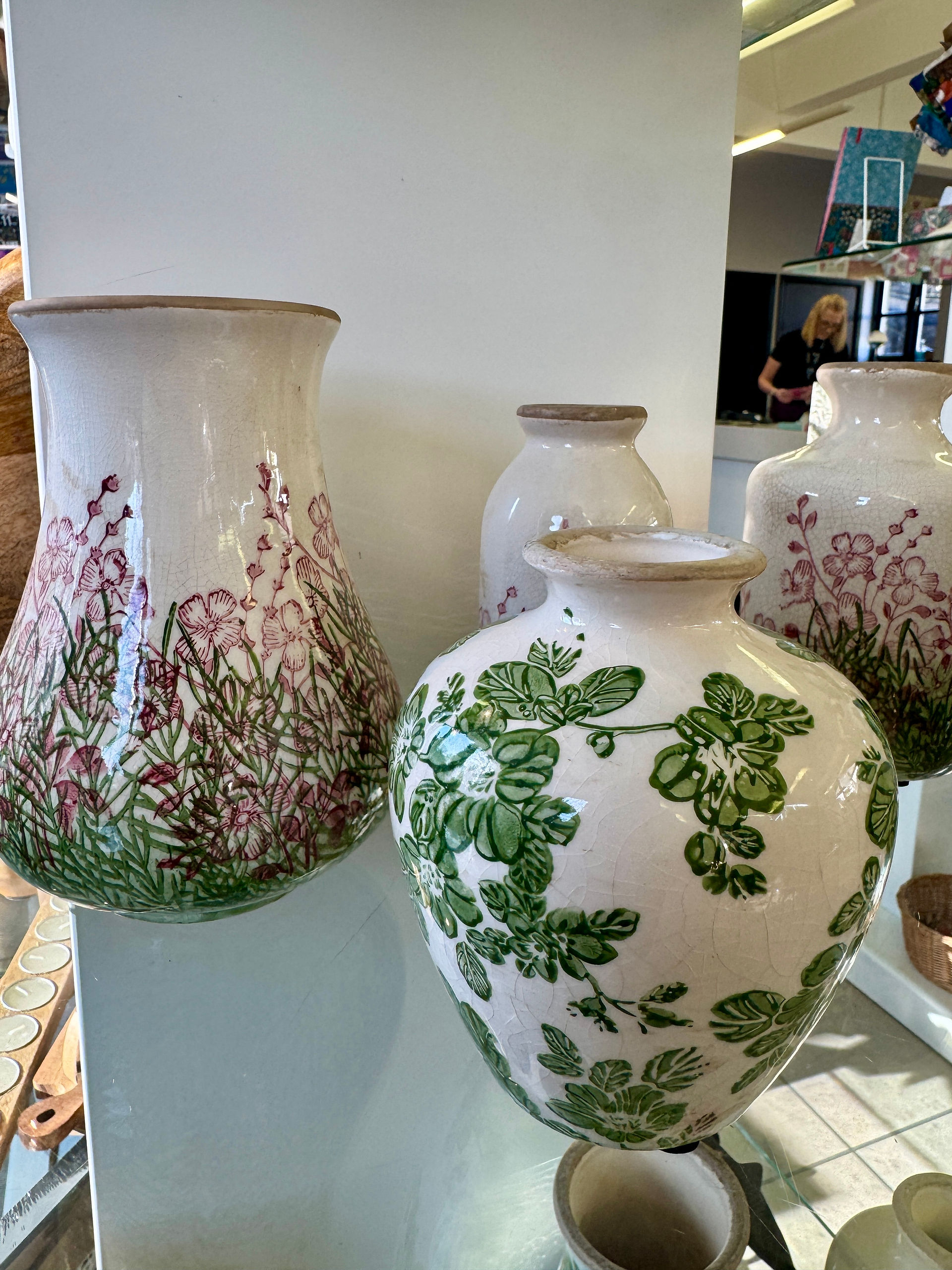 Ornate vases and ceramics