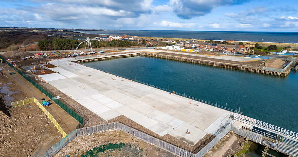 Esh Construction has completed the transformation of the Ash Barge Dock at Northumberland Energy Park in partnership with Advance Northumberland.