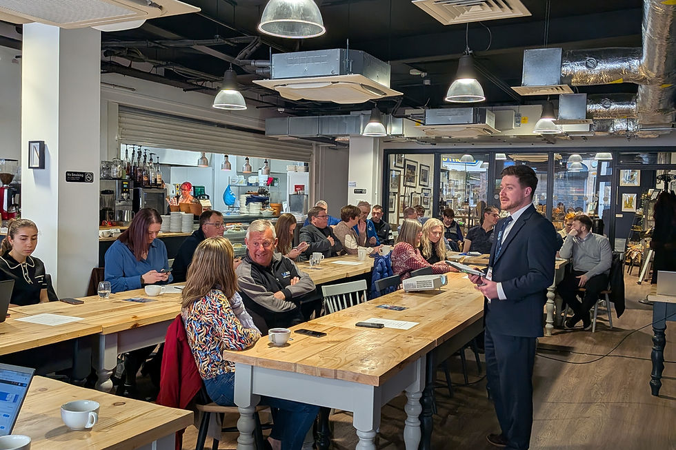 Today’s Bishop Auckland and Shildon Business Network brought together a packed room of businesses, organisations and professionals at The McIntyre Centre for a morning of insight, opportunity and valuable connections.