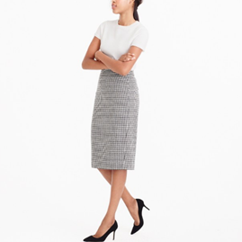 Italian Confetti Hand- Sewed Pencil Skirt