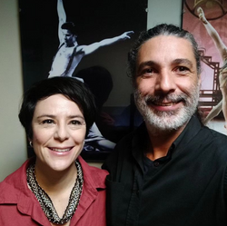 Junior Bier com Fernanda Takai