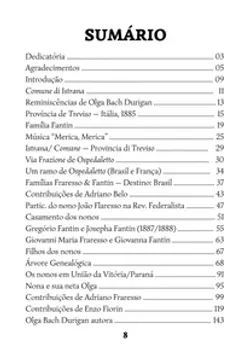 Familia Fraresso - Sumário