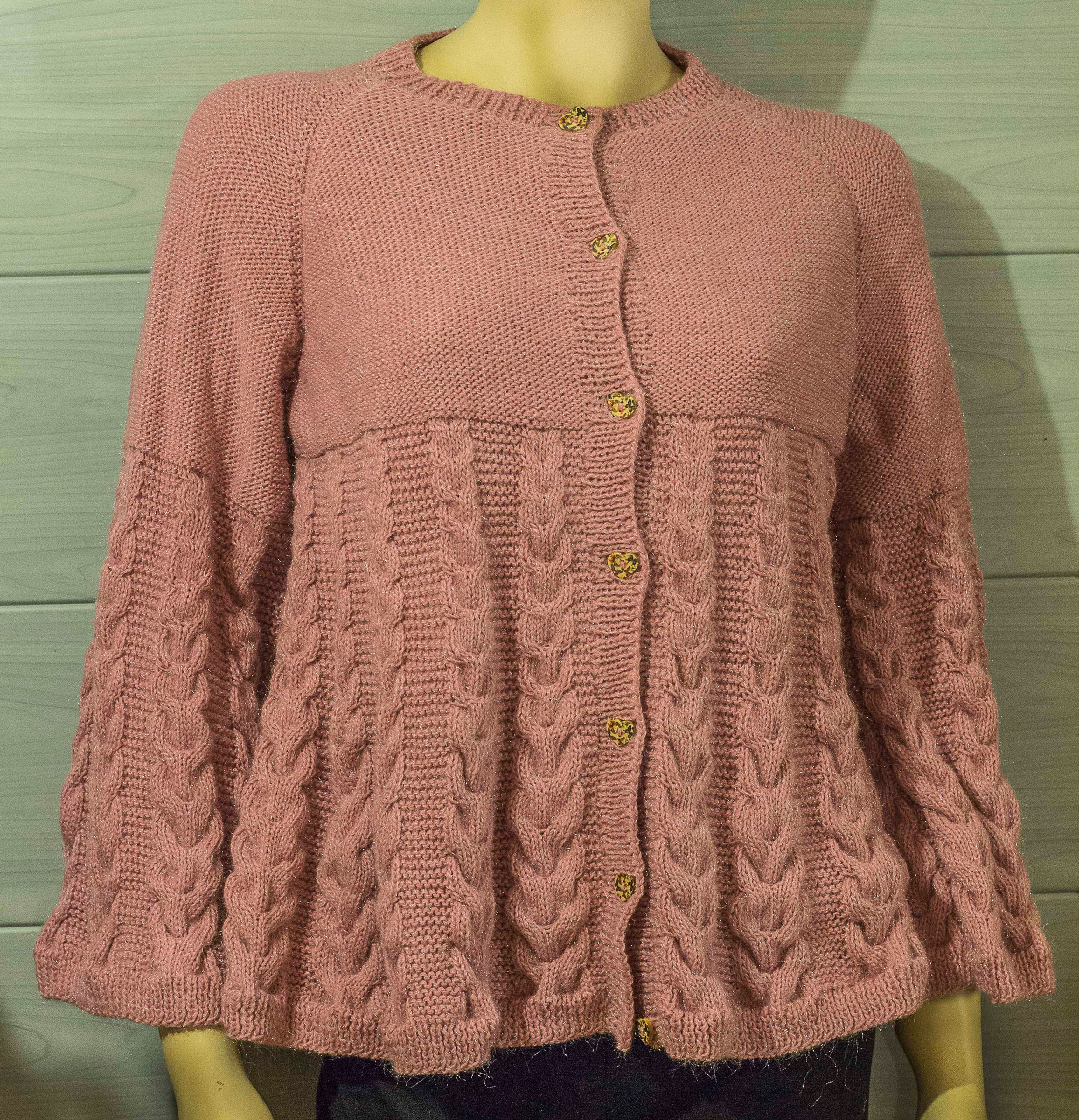 Gilet avec de jolies torsades