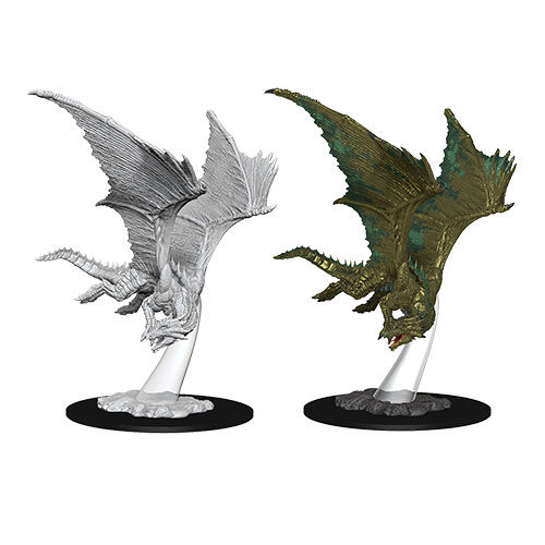 WizKids - D&D Nolzurs Marvelous Miniatures: Young Bronze Dragon - Wave 9