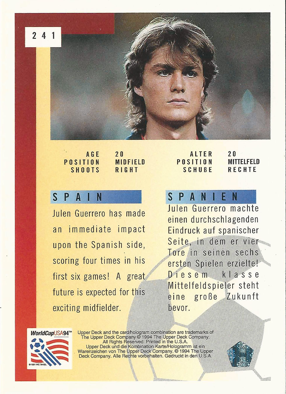 Thumbnail: Cwpan y Byd Dec Uchaf UDA : Julen Guerrero()