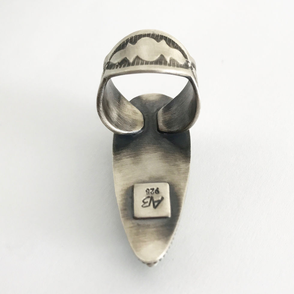 Thumbnail: Australian Variscite Dagger Ring | Size 7-7.25 FIT