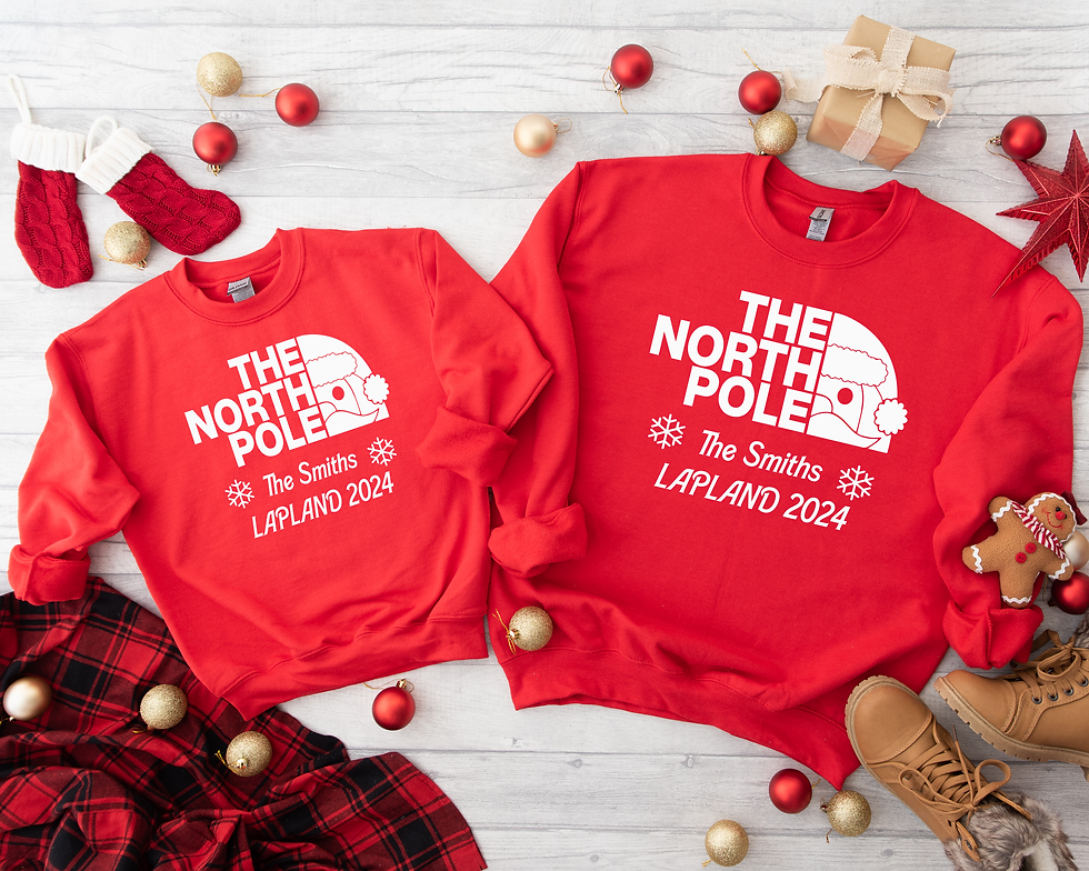 Thumbnail: Lapland Personalised Lapland 2024 Family Jumper Christmas  Reveal Meeting Santa