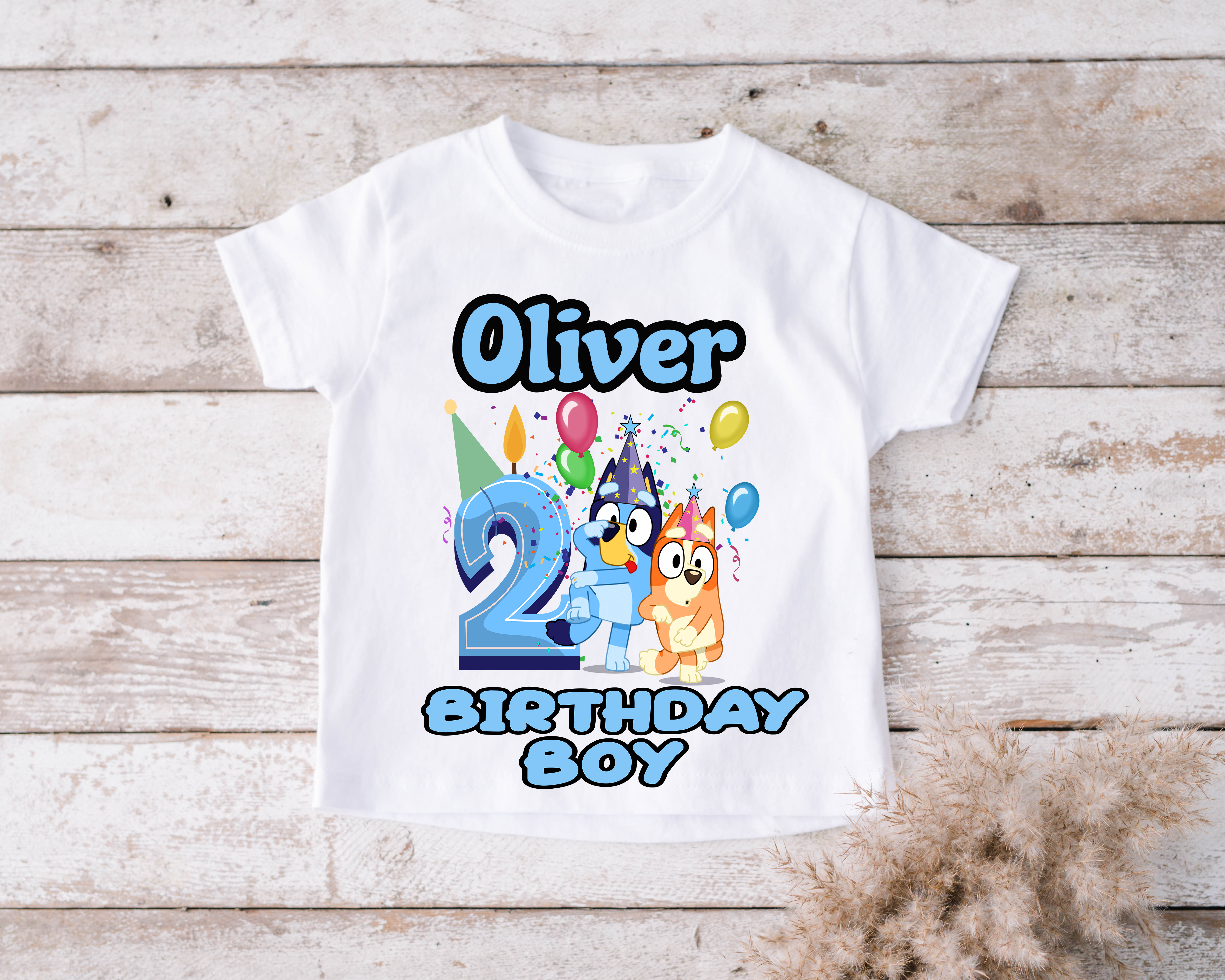 Bluey birthday tshirt Any Age Bluey personalised birthday tshirt Birthday