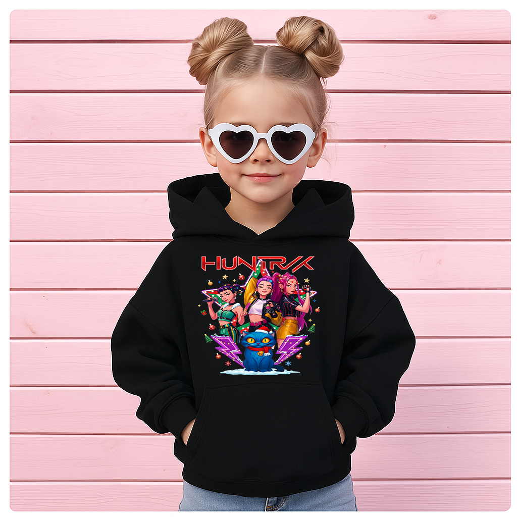 K Pop Crew Black Hoodie Christmas