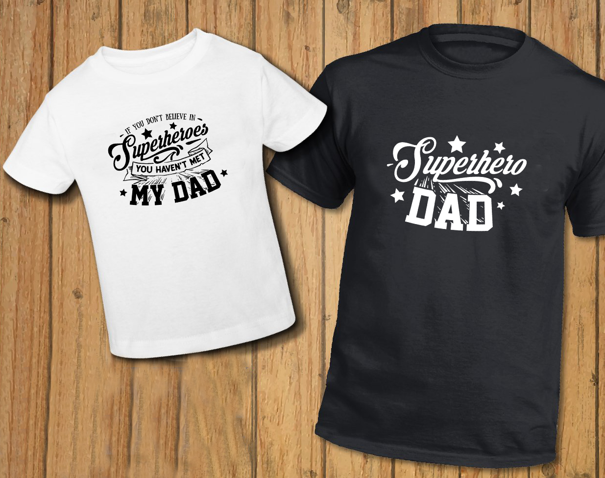 Fathers Day t shirt father and son daughter superhero dad gift daddy tshirt