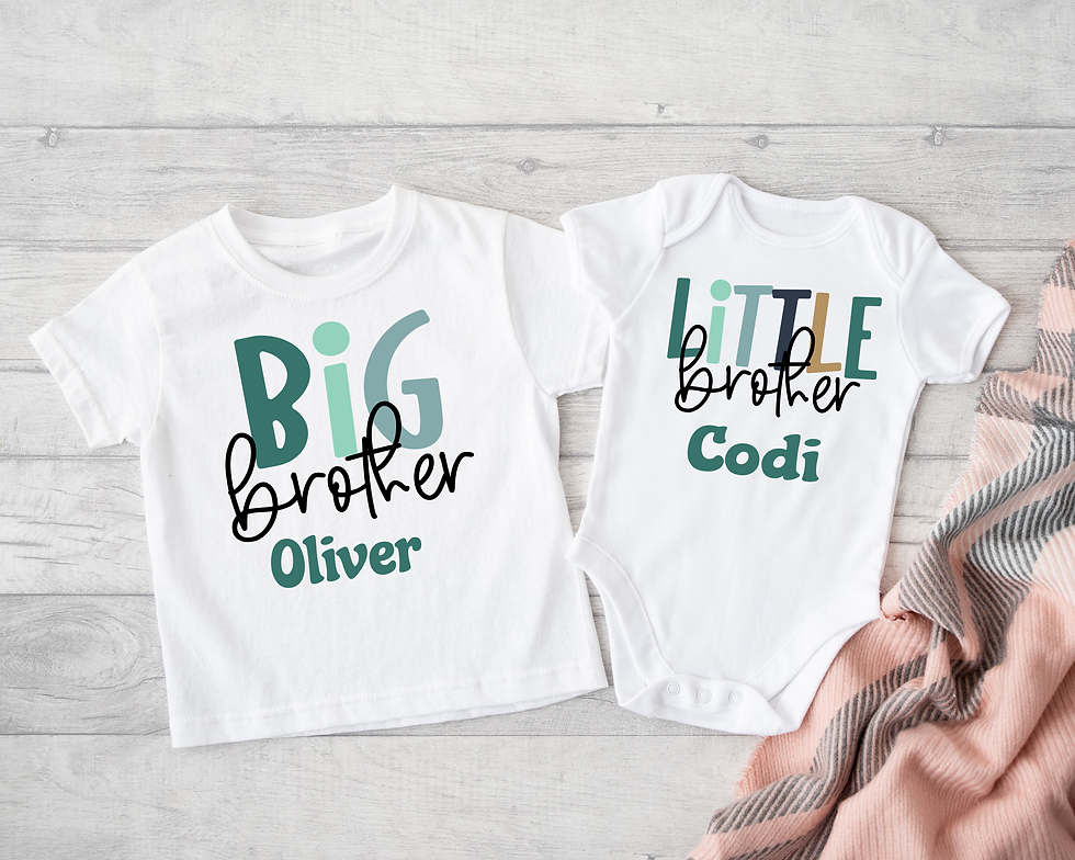 Siblings Kids Matching Sibling Shirts - Big Brother, Middle Brother, Little