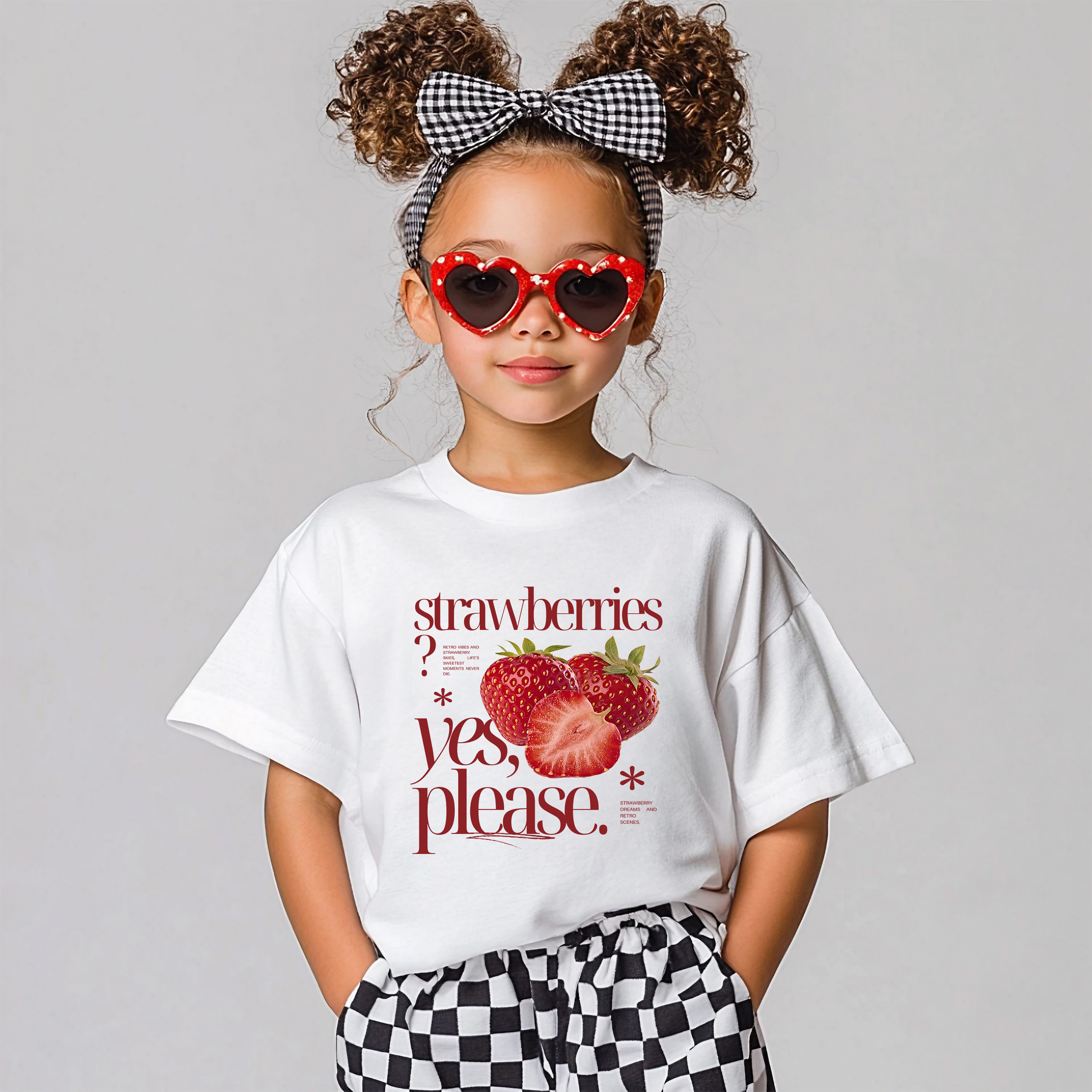 Retro Strawberry Shirt Trendy Retro Summer T-shirt