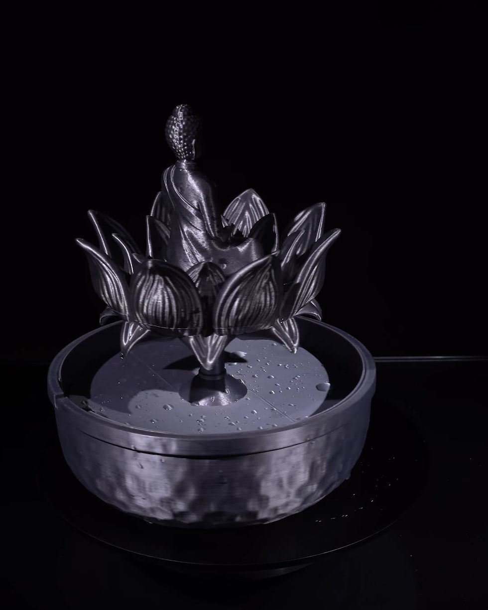 Thumbnail: Buddha in Bloom Tabletop Fountain