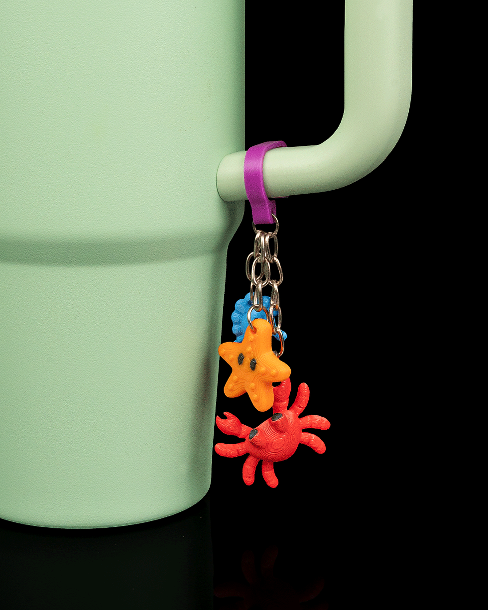 Thumbnail: Deep Sips - Straw Topper & Charm