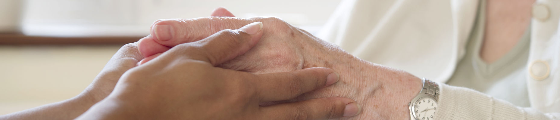 Elder woman and her caretaker