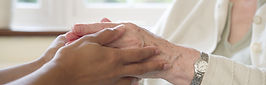 Elder woman and her caretaker