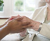 Elder woman and her caretaker