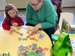 Les résidents de la maison de retraite dans la classe