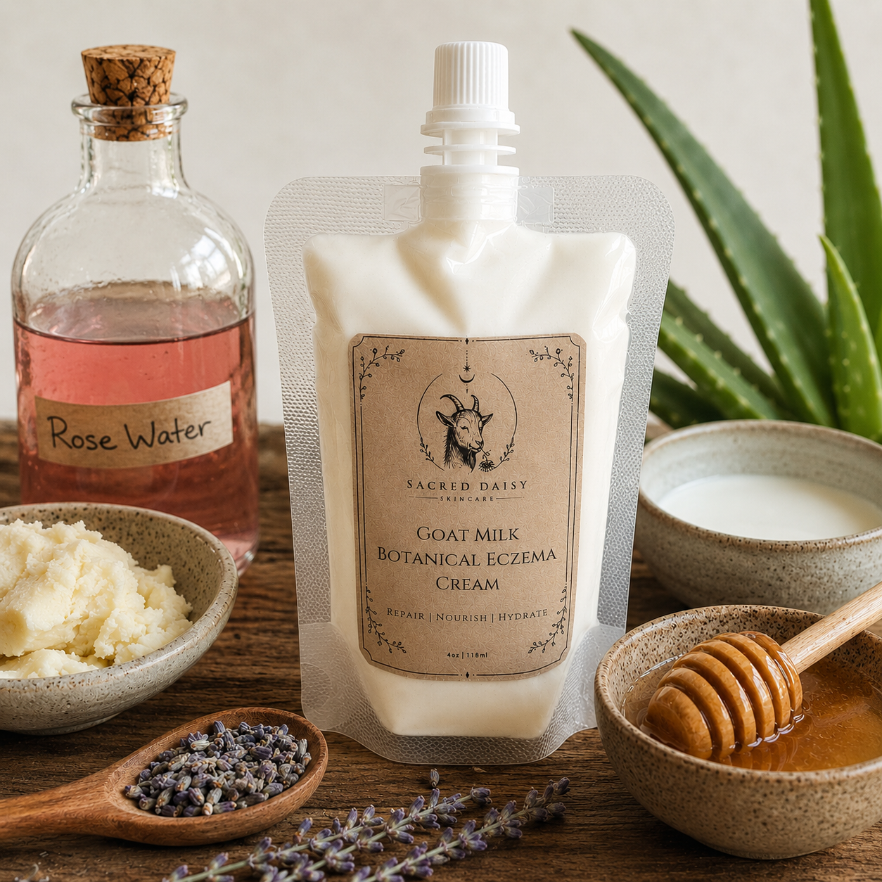 Botanical Healing Cream 🌼 Eczema · Psoriasis · Dermatitis · Rosacea 4oz