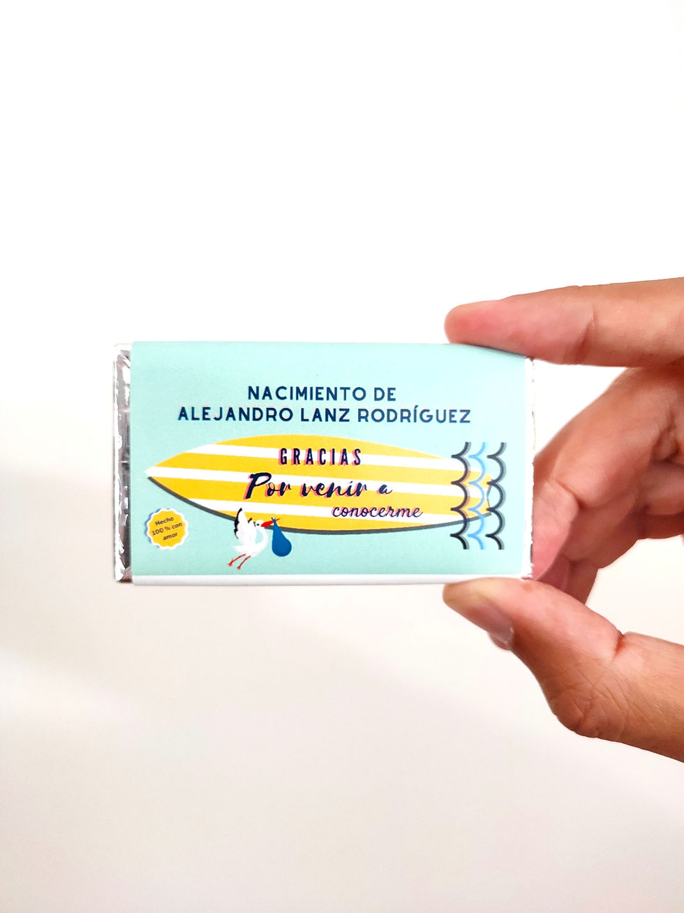 Miniatura: 9 unidades de Chocolatinas personalizadas