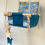 Miniatura: Altalena per bambini sospesa per la casa colore blu oceano (collezione Stella)