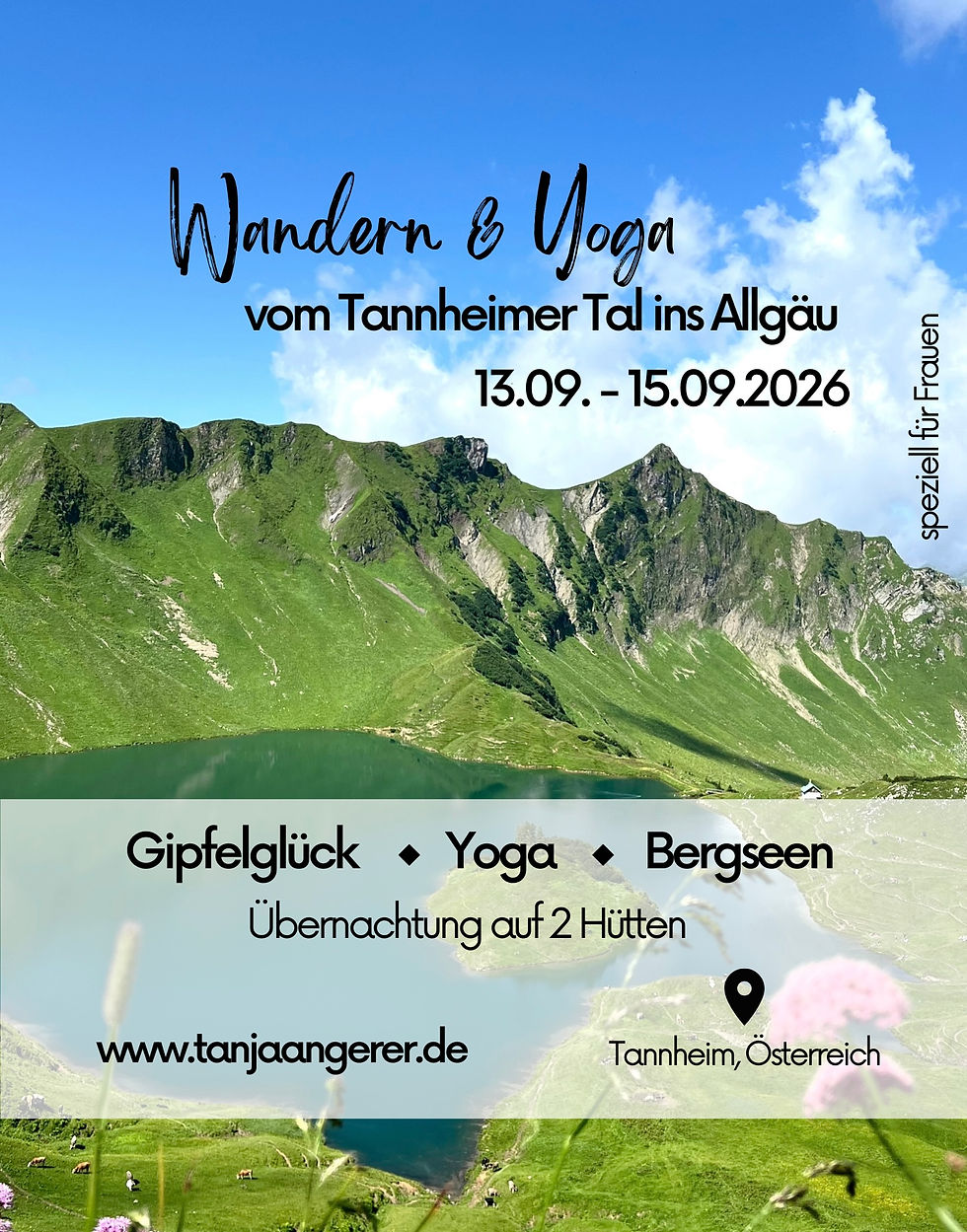 Wandern & Yoga - vom Tannheimer Tal über den Schrecksee ins Allgäu