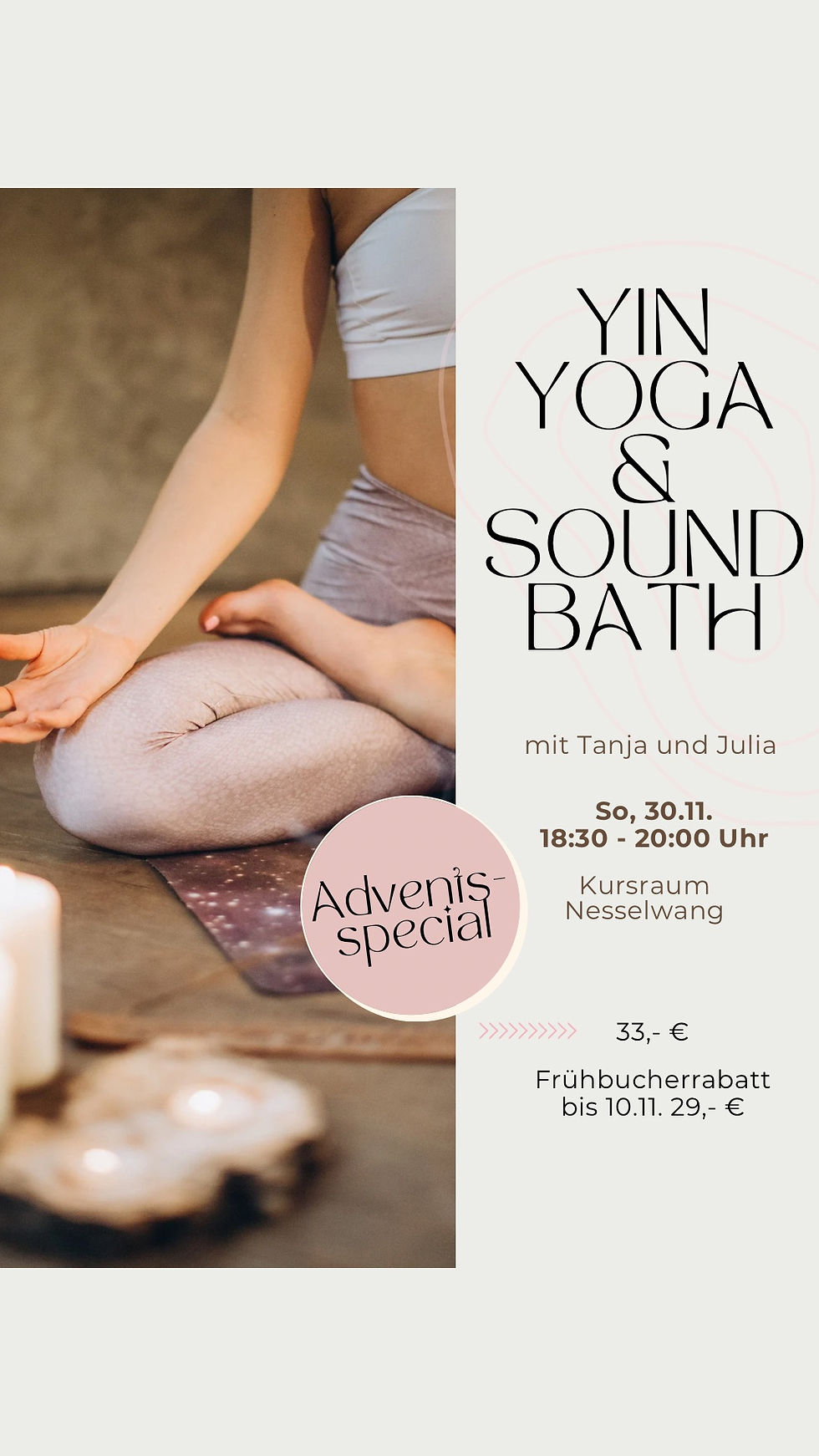Adventsspecial - Yin Yoga & Sound Bath