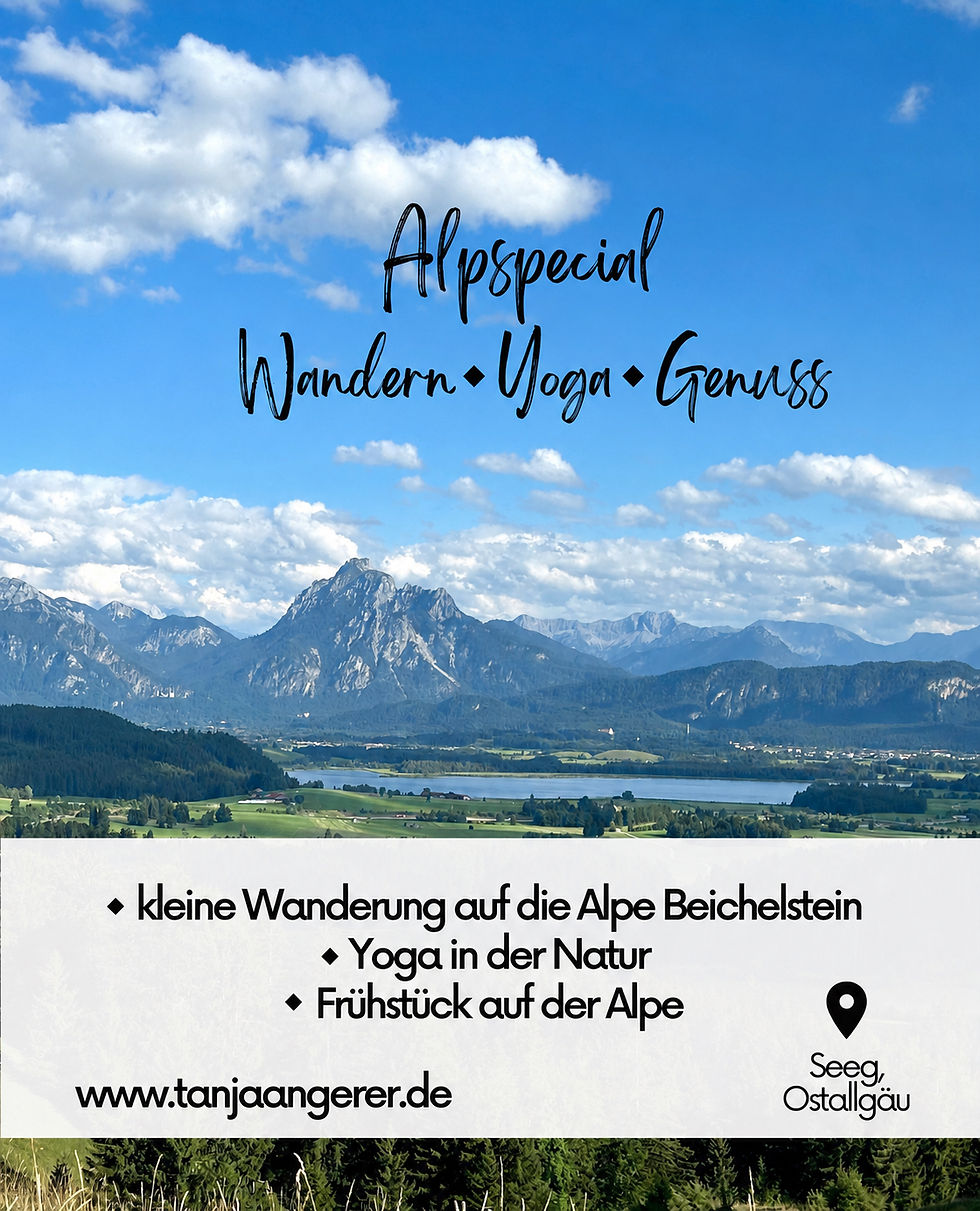 Alpspecial Beichelstein August: Wandern - Yoga - Genuss