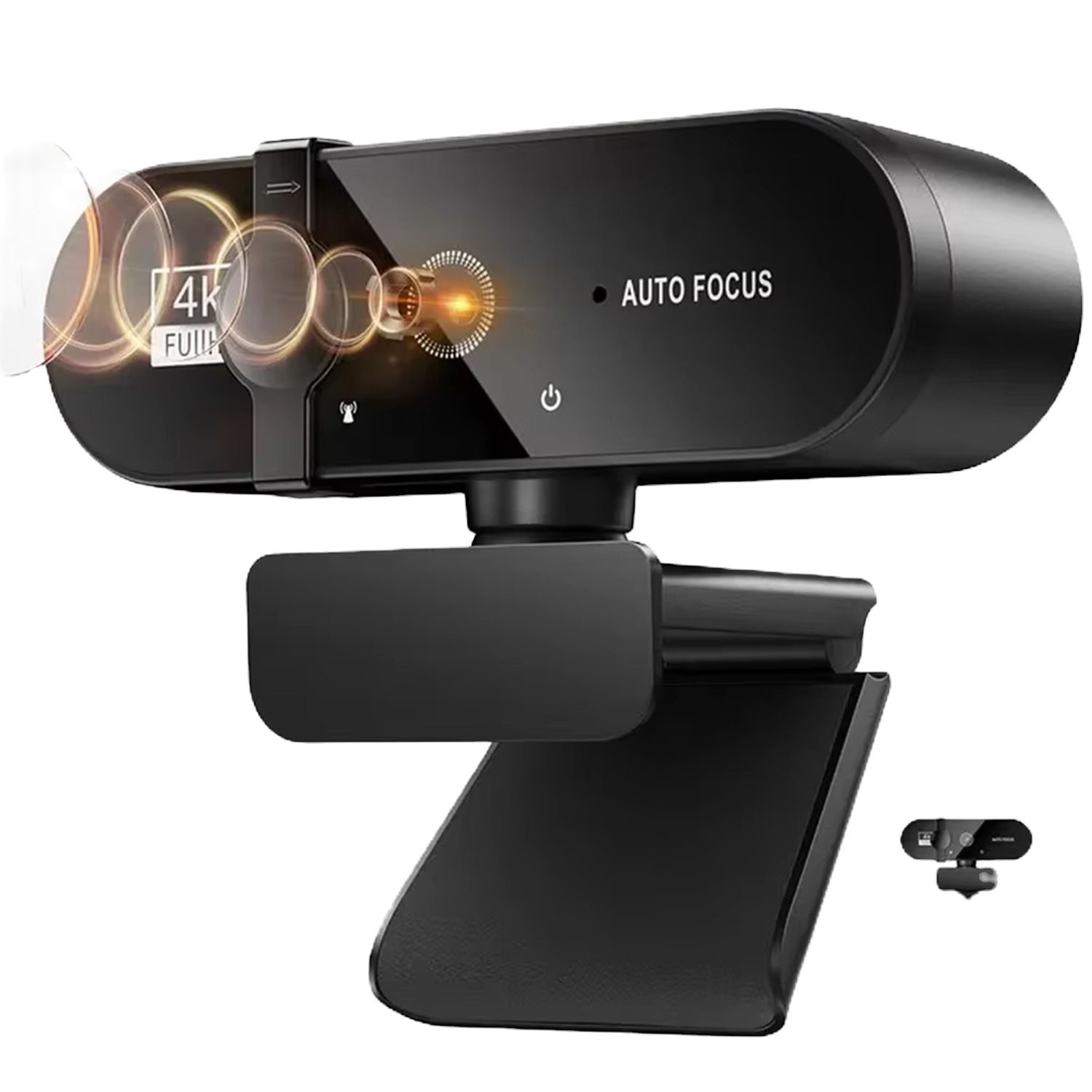 HD Webcam with Autofocus & Built-in Microphone–USB Plug, Play for PC and Lapttop